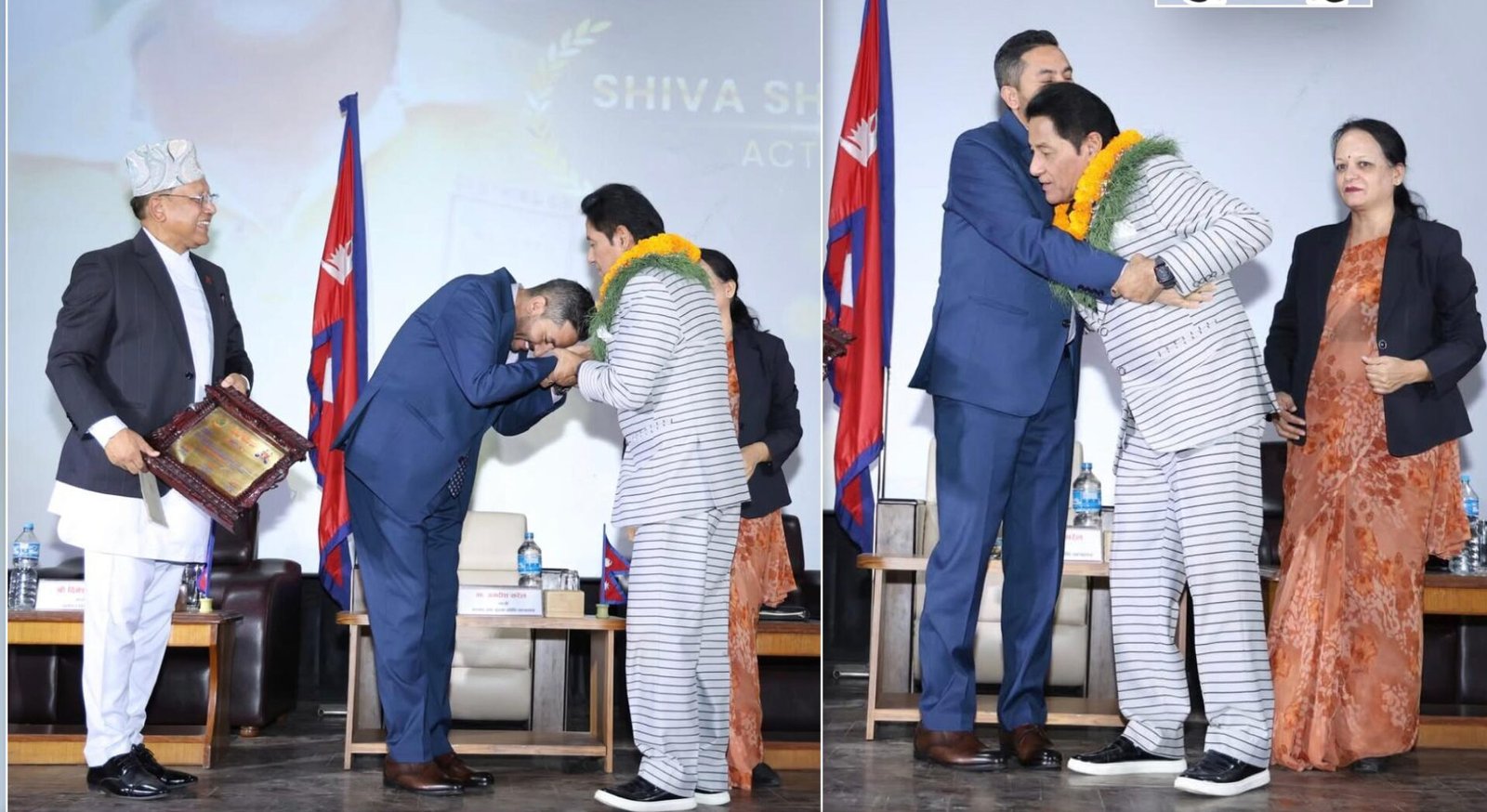 Veteran Actor and Advisor of the Karnali International Film Festival, Shiva Shrestha, Honored by the Film Development Board .