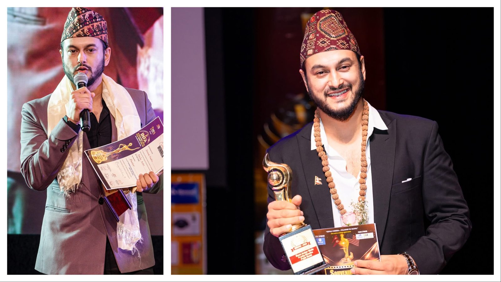 KIFF Goodwill Ambassador Actor Pradeep Khadka Wins Two International Awards